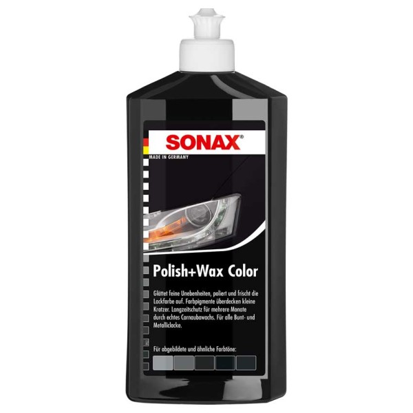 Polish &amp; Wax Politur Color schwarz SONAX 500 ml