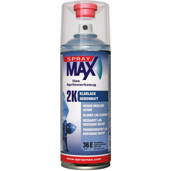 SprayMax 2K Klarlack Seidenmatt Spraydose Sprühdose 400ml Lackspray