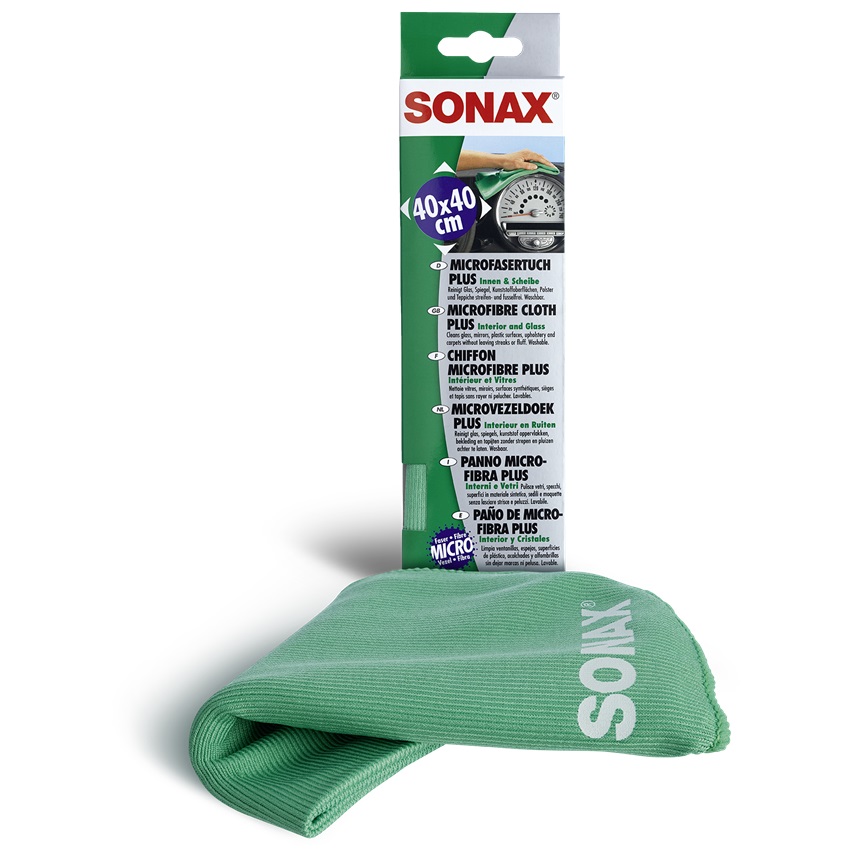 SONAX Microfasertuch PLUS für Auto Innen und Scheibe