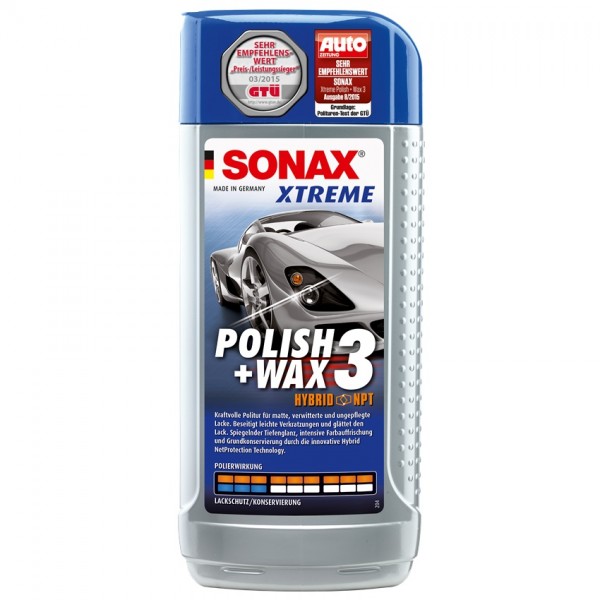 SONAX Autopolitur Polish und Wax 3 Hybrid NPT 500 ml Xtreme