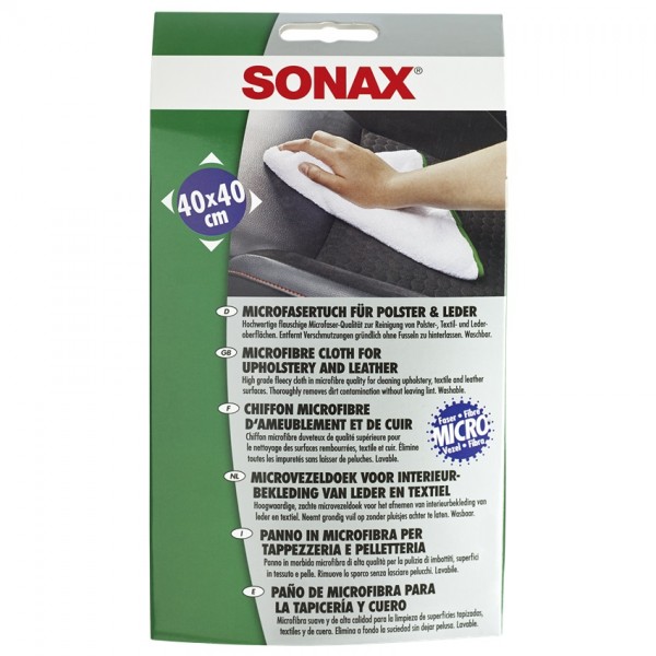 SONAX Microfasertuch für Polster und Leder im Auto