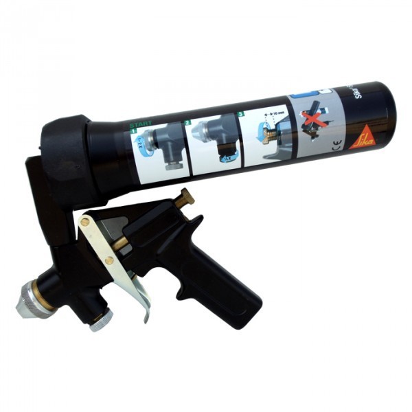 Druckluft Pistole für spritzbare Dichtmasse in Kartuschen Sika SprayGun
