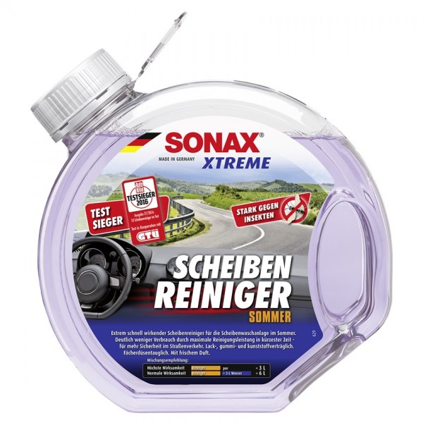 SONAX Auto Scheibenreiniger Sommer 3L gebrauchsfertig Xtreme