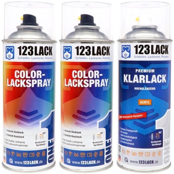 Autolack Spraydose für Chrysler PBG BRILLIANT BLUE PEARL Lackspray 3-Schicht