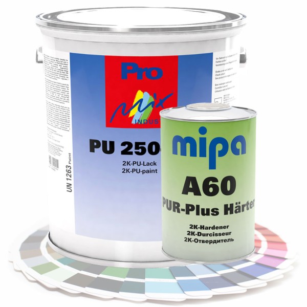 Mipa 2K Acryllack Set PU250 inkl Härter A60 alle RAL Farben