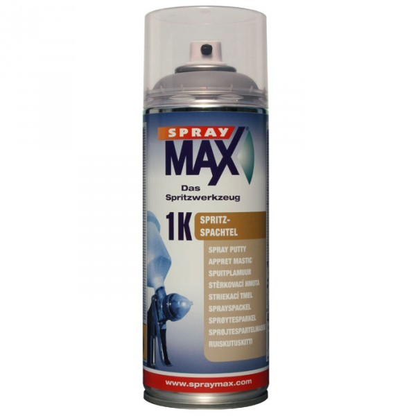 SprayMAX Spritzspachtel Spraydose 400ml Spachtelmasse Sprühdose grau