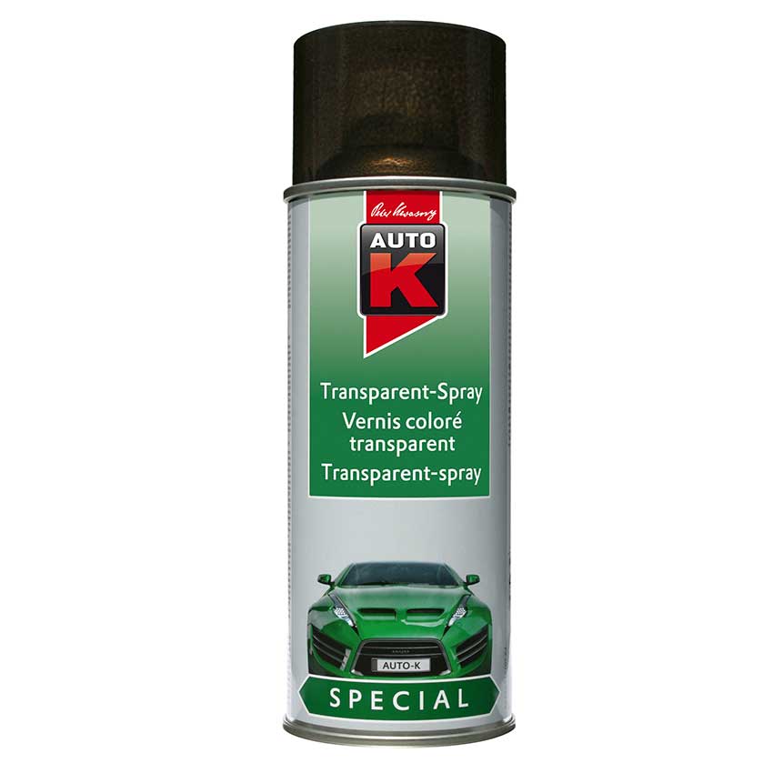 Transparent Spraydose schwarz 400ml Auto-K