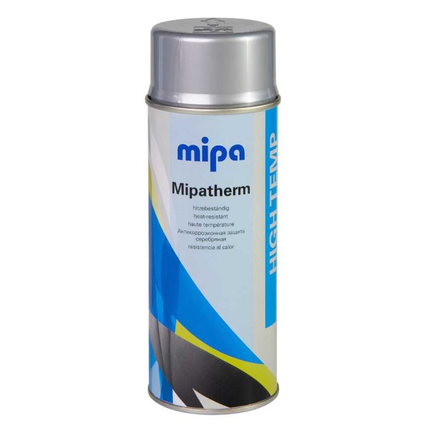 Mipa Mipatherm hitzebeständiger Lack Spraydose schwarz silber 400ml Auspuff