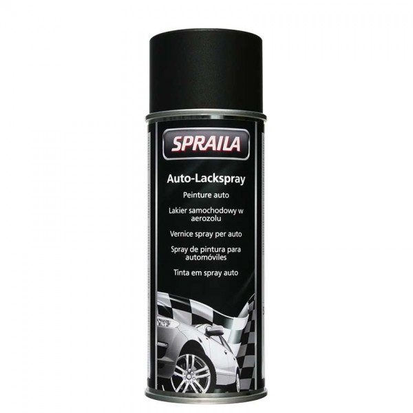 Schwarz seidenglänzend Auto-Spraylack 400ml Spraila