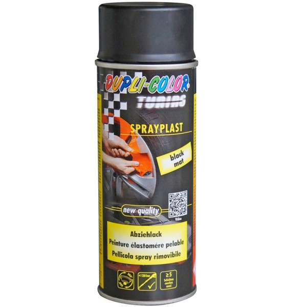 Sprayplast Abziehlack DUPLI-COLOR Sprühfolie 400ml schwarz matt