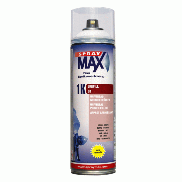 SprayMax 1K UniFill Dickschichtfüller weiß hellgrau mittelgrau dunkelgrau schwarz Spraydose