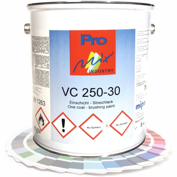 Streichlack 2in1 Mipa VC250-30 auf PVC Basis RAL Farben