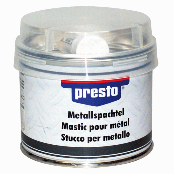 Metallspachtel 2K 250g Polyester Spachtelmasse Presto