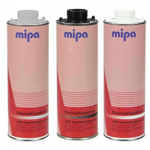 MIPA Steinschlagschutz Unterbodenschutz UBS überlackierbar schwarz 1 L  Liter, Korrosionsschutz, Flüssigkeiten & Additive
