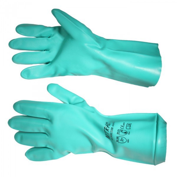 Chemikalien Schutz Handschuhe Nitril Nitras 3450 Green Barrier