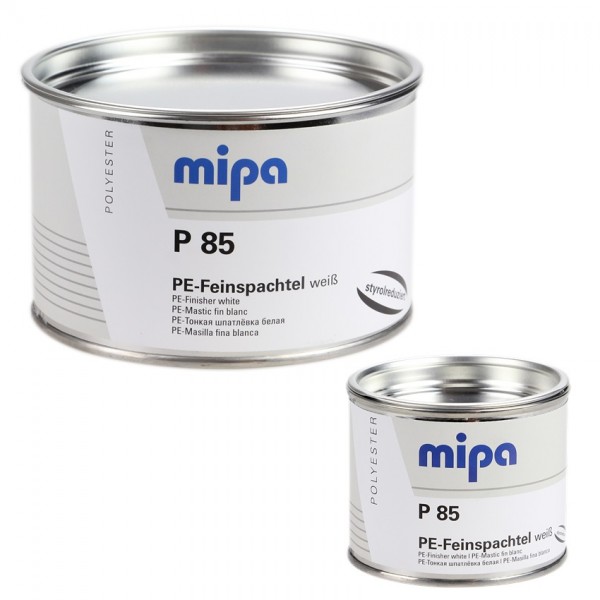 Polyester 2K Feinspachtel Mipa P85 styrolreduziert weiß inkl. Härter